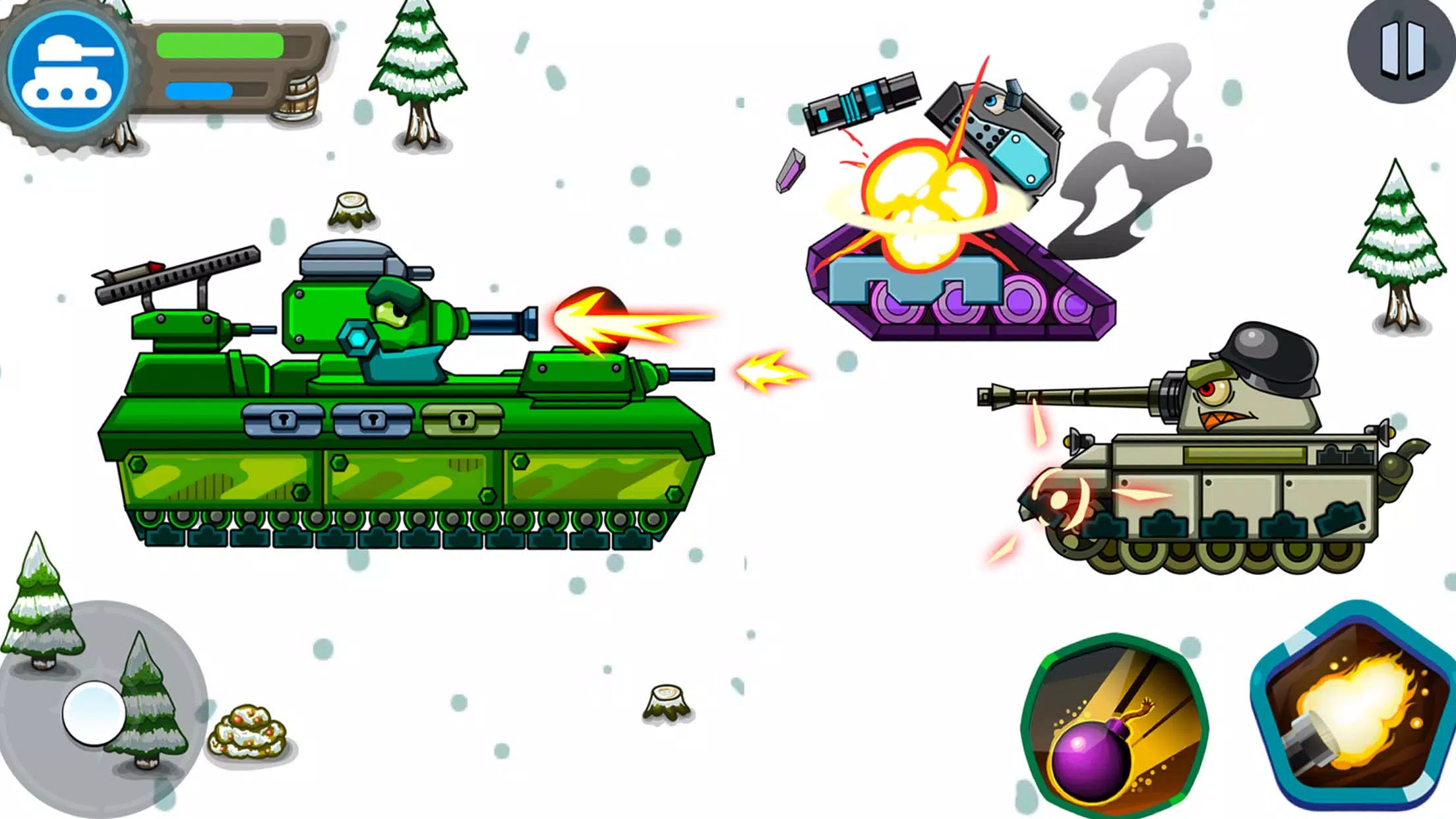 Download & Play Tank Battle War 2d: vs Boss on PC & Mac (Emulator)