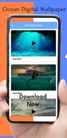 ocean digital wallpaper poster