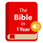 آیکون‌ Bible in One Year with Audio