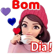 Bom dia e boa noite adesivos ikona