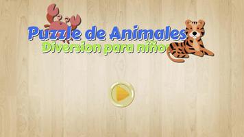 Puzzle de Animales para niños poster