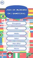 Jogo de memória das bandeiras imagem de tela 1