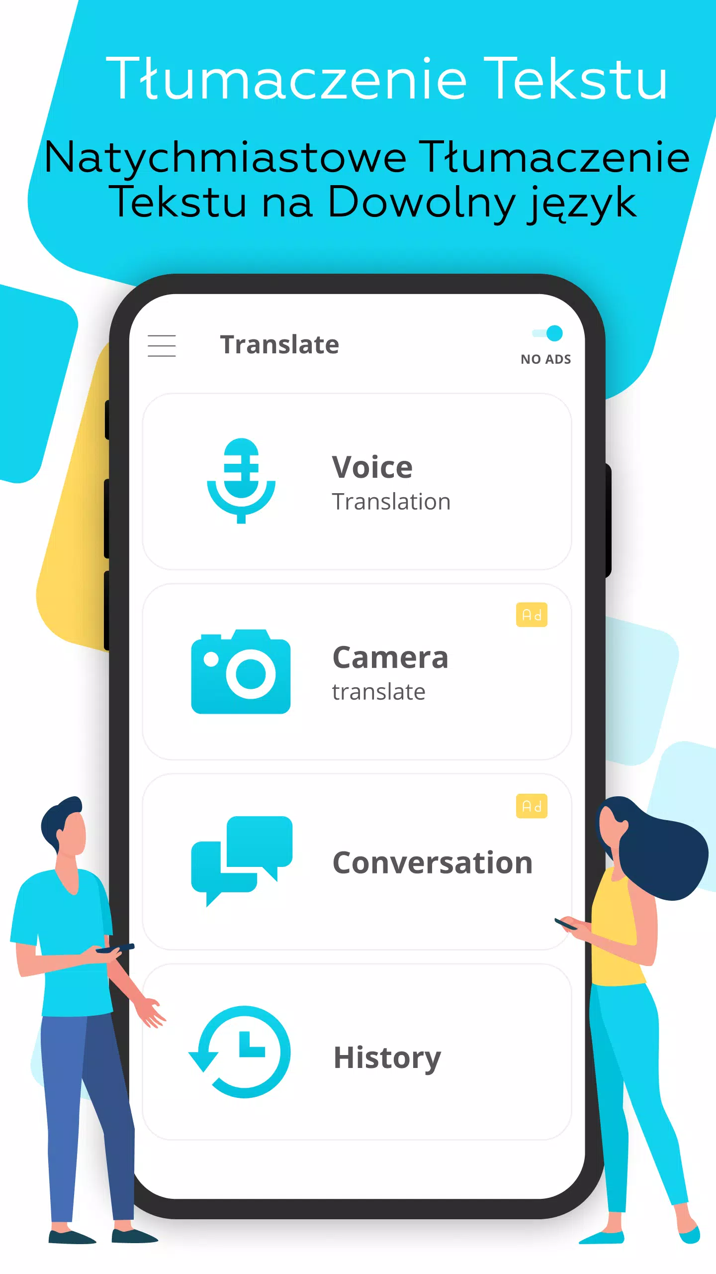 Tłumacz głosowy: mów i tłumacz APK do pobrania na Androida