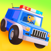 Dinosaur Police Car Games kids icon
