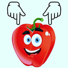 Learn Fruits Vegetables Free - Tracing آئیکن