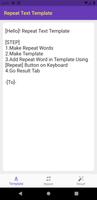 Repeat Text Template 海报
