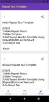 Repeat Text Template 截图 2