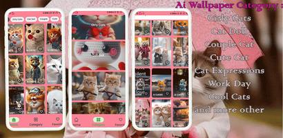 PinkyCat - AI Cat Wallpapers capture d'écran 1
