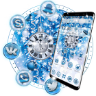 New year clock theme icon