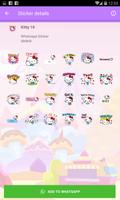 Kitty Sticker Pack for Whatsapp capture d'écran 2