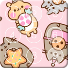 Cat Pusheen Cute Wallpaper Screen Lock ícone