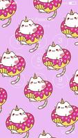 Cat Pusheen Cute Wallpaper Screen Lock স্ক্রিনশট 1