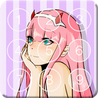 Darling Anime Cute Two Zero Screen Lock Theme icono