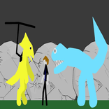 Yellow Vs Cyan Rainbow Fight