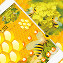 Yellow Honey Bee Theme APK