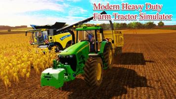 Modern Heavy Duty Tractor Farm Poster