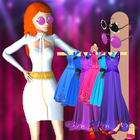 Star Model Fashion Dressup 3D icône
