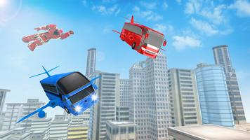 Aero Bus Robot Flying Game screenshot 3