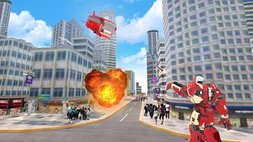 Aero Bus Robot Flying Game poster