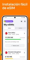 eSIM Mobile Data by YESIM captura de pantalla 2