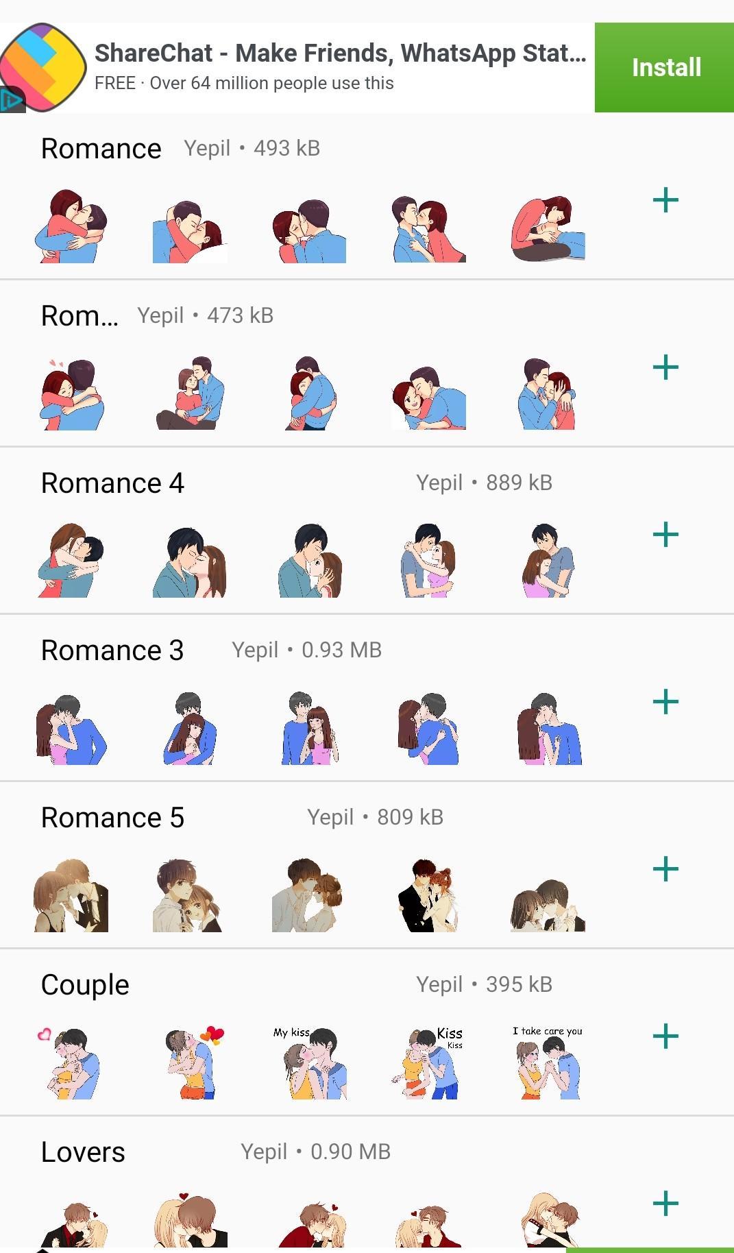 Love Stickers Pack 2019 Cute Love Stickers Pack For Android Apk Download - happy valentines day 2019 limited badge roblox