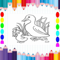 kids coloring duck free