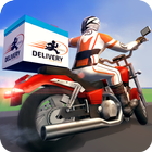 Moto Rider Delivery Racing ícone
