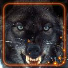 Wolf Black White icon