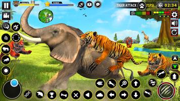 Tiger Simulator Lion games 3D ภาพหน้าจอ 2