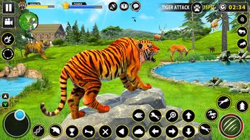 برنامه‌نما Tiger Simulator Lion games 3D عکس از صفحه