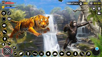 Tiger Simulator Lion games 3D скриншот 1