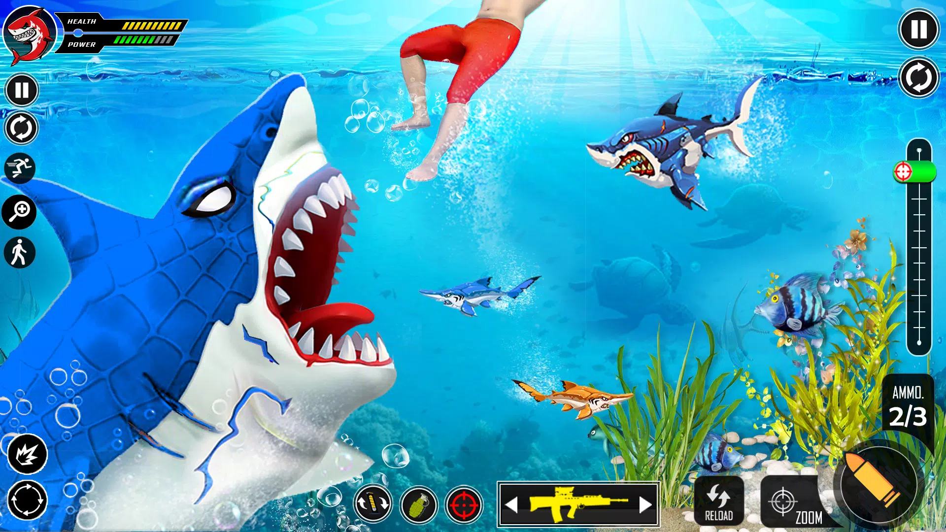 Shark Attack Game Simulator:Big Shark Games for Android - Download