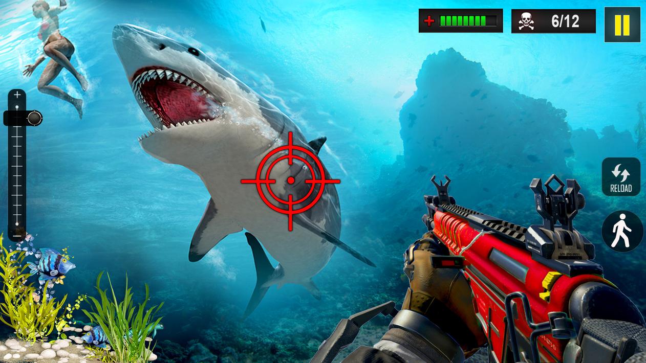 Shark Attack FPS Sniper Game screenshot 7