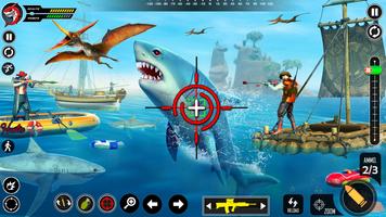 Shark Attack FPS Sniper Game captura de pantalla 1