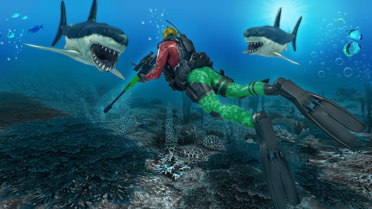 Shark Attack FPS Sniper Game screenshot 5