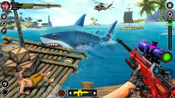 Shark Attack FPS Sniper Game capture d'écran 2