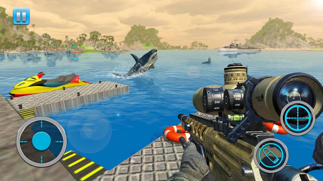 Shark Attack FPS Sniper Game screenshot 15