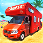 Real Camper Van Driving Simulator - Beach Resort icône