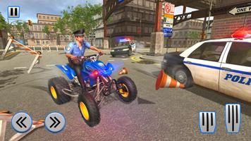 Police ATV Quad Bike Chase syot layar 1