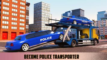 US Police Limousine Car Truck Transporter Game capture d'écran 3