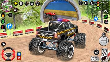 पुलिस राक्षस ट्रक कार खेलों स्क्रीनशॉट 3