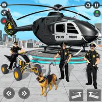 US Police ATV Transporter Game Affiche