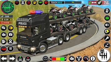 US Police ATV Transporter Game capture d'écran 2