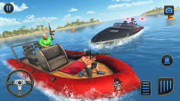 Police Speed Boat Gangster Chase screenshot 5