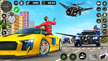 polis helikopteri araba oyunu Ekran Görüntüsü 1