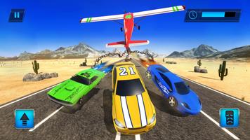 Chained Plane Vs Racing Cars Crash Stunts Affiche