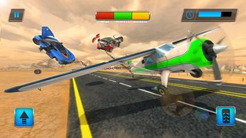 Chained Plane Vs Racing Cars Crash Stunts capture d'écran 1