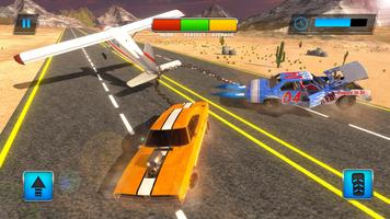 Chained Plane Vs Racing Cars Crash Stunts capture d'écran 2