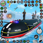 Transport sous-marin de police icône