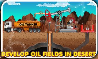 Petroleummijnenfabriek: oliemagnaat-raffinaderij-poster